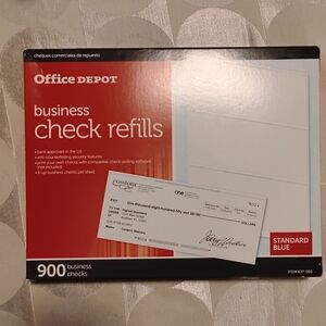 SOLD!!! Office Depot Business Check Refills